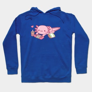 Cute Axolotl Relax Gamer Hoodie